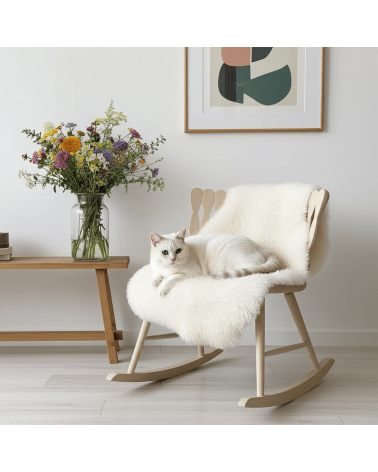 SPIRA Rocking Chair Ash - Sedia a dondolo in legno MYLHTA moderna da interno allattamento