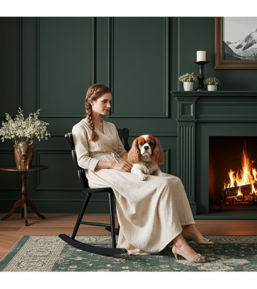 SPIRA Rocking Chair Ash - Sedia a dondolo in legno MYLHTA moderna da interno allattamento