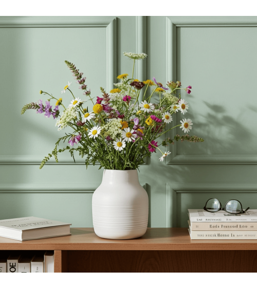 Korneel - Vase à fleurs en porcelaine Keramiek van Sophie design fleur décoratif original kitatori suisse