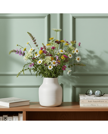 Korneel - Vase à fleurs en porcelaine Keramiek van Sophie design fleur décoratif original kitatori suisse