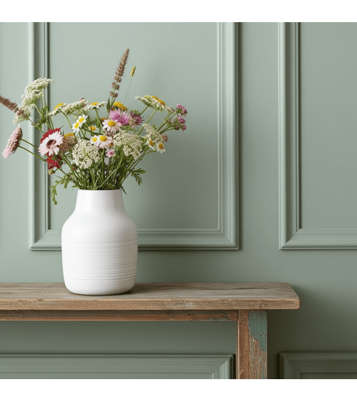 Korneel - Vase à fleurs en porcelaine Keramiek van Sophie design fleur décoratif original kitatori suisse