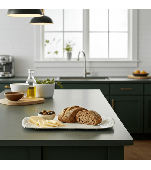 Duel silencieux - Plateau en porcelaine Maison Dejardin saladié service bois table apéritif apéro télé de fruit decoratif