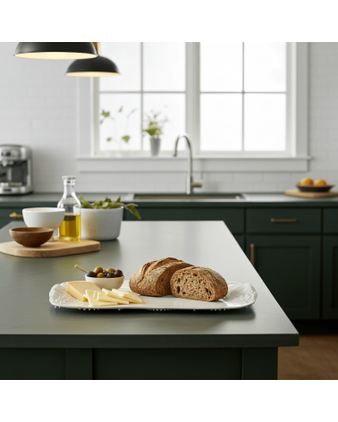 Duel silencieux - Plateau en porcelaine Maison Dejardin saladié service bois table apéritif apéro télé de fruit decoratif