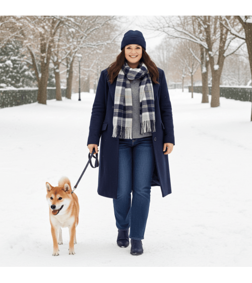 Tartan Bannockbane Silver - Sciarpa di lana merinos Bronte by Moon sciarpa inglese per donna da uomo per donna sciarpe di lan...
