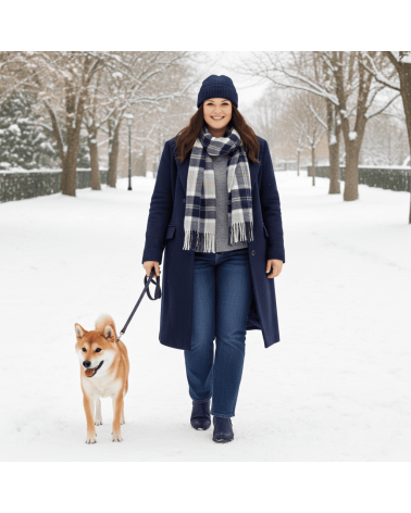 Tartan Bannockbane Silver - Sciarpa di lana merinos Bronte by Moon sciarpa inglese per donna da uomo per donna sciarpe di lan...