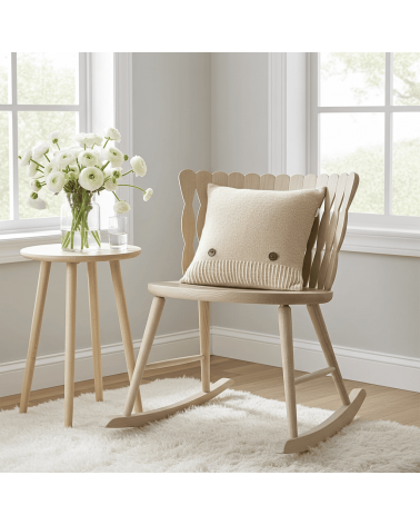Cuscino in lana HERRINGBONE Beige - Cuscini decorativi per divano Bronte by Moon cuscini decorativi per divano deco di lusso ...