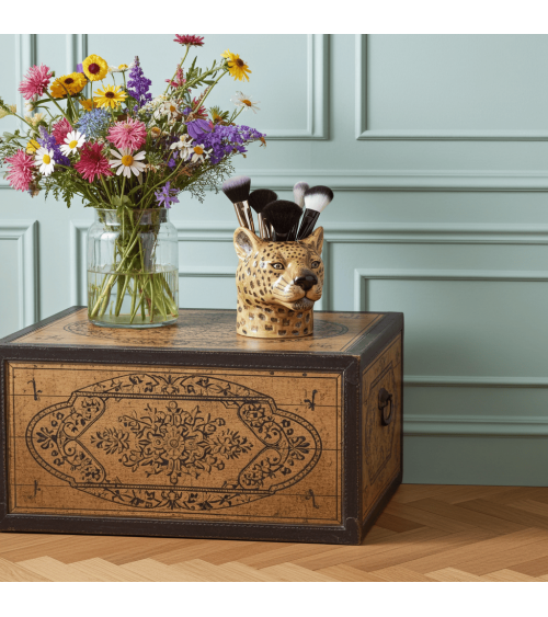 Leopardo - Portapenne e Vasi per piante Quail Ceramics da scrivania eleganti design originali bambina particolari