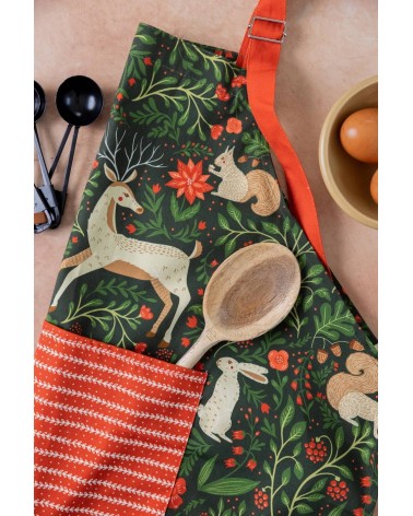 Grembiule da cucina - Foresta natalizia Gingiber grembiule particolari eleganti divertenti