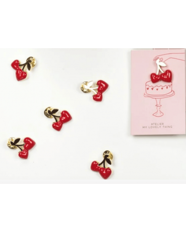 Anstecknadel Belles de Mai - Pin Anstecker Kirschen My Lovely Thing Anstecknadel Ansteckpins pins anstecknadeln kaufen