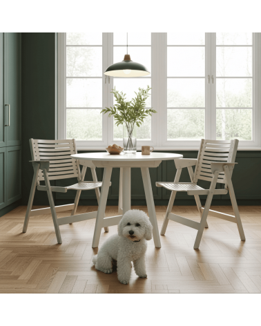 REX Chair by Niko Kralj - Sedia vintage pieghevole in legno kitatori mobili Oggetto di design vintage svizzera