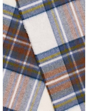 Mini Ruana Tartan Muted Blue Stewart - Poncho, Cape aus Wolle Bronte by Moon wollponcho Ponchos für Damen elegant Winter kaufen