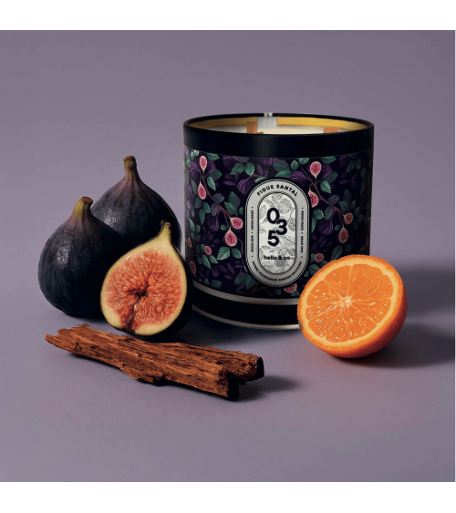 N°35 Fig and Sandalwood - Natural handmade scented candle handmade good smelling candles shop store