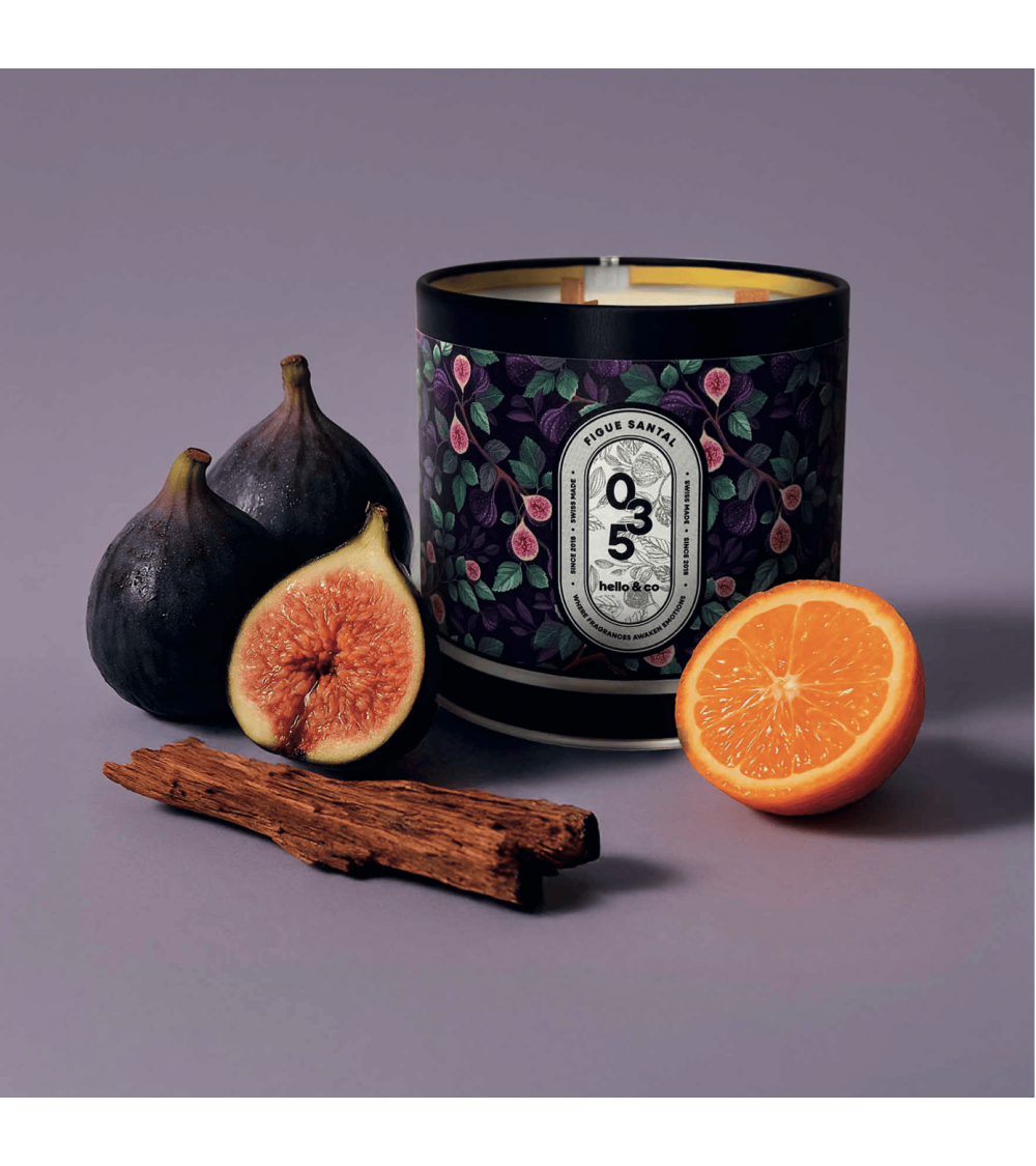 N°35 Fico e Sandalo - Candela profumata naturale artigianale migliori candele profumate artigianali particolari