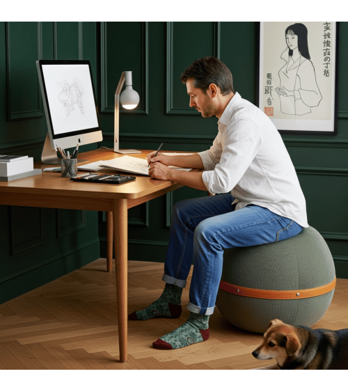 Koso - Gris - Lampe de table design FILOTTO a poser de nuit led moderne originale design suisse