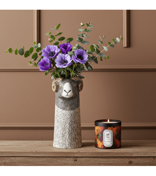 Swaledale Sheep - Large ceramic Flower Vase Quail Ceramics table flower living room vase kitatori switzerland