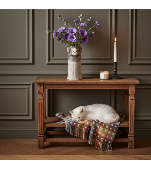 Swaledale Sheep - Large ceramic Flower Vase Quail Ceramics table flower living room vase kitatori switzerland