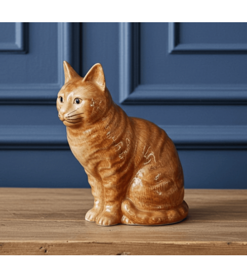 Large Flower Vase - Vincent the Ginger Cat Quail Ceramics table flower living room vase kitatori switzerland
