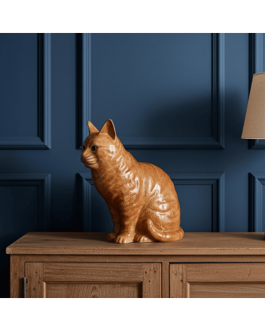 Vaso per fiori - Vincent, il gatto zenzero Quail Ceramics vasi eleganti per interni per fiori decorativi design kitatori sviz...