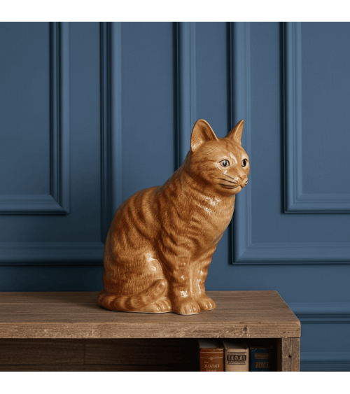 Vaso per fiori - Vincent, il gatto zenzero Quail Ceramics vasi eleganti per interni per fiori decorativi design kitatori sviz...