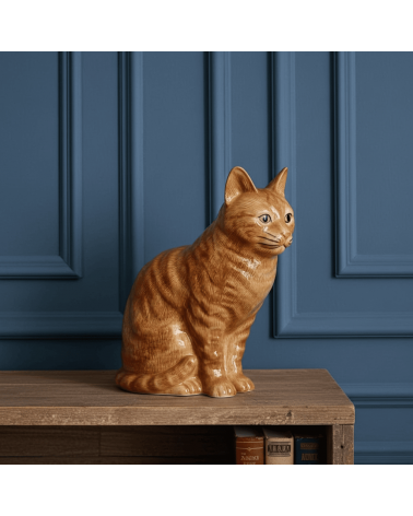 Vaso per fiori - Vincent, il gatto zenzero Quail Ceramics vasi eleganti per interni per fiori decorativi design kitatori sviz...
