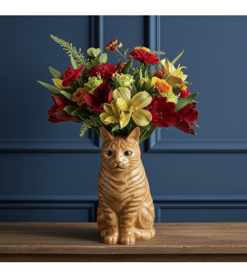 Grand vase à fleurs - Vincent le Chat Roux Quail Ceramics design fleur décoratif original kitatori suisse