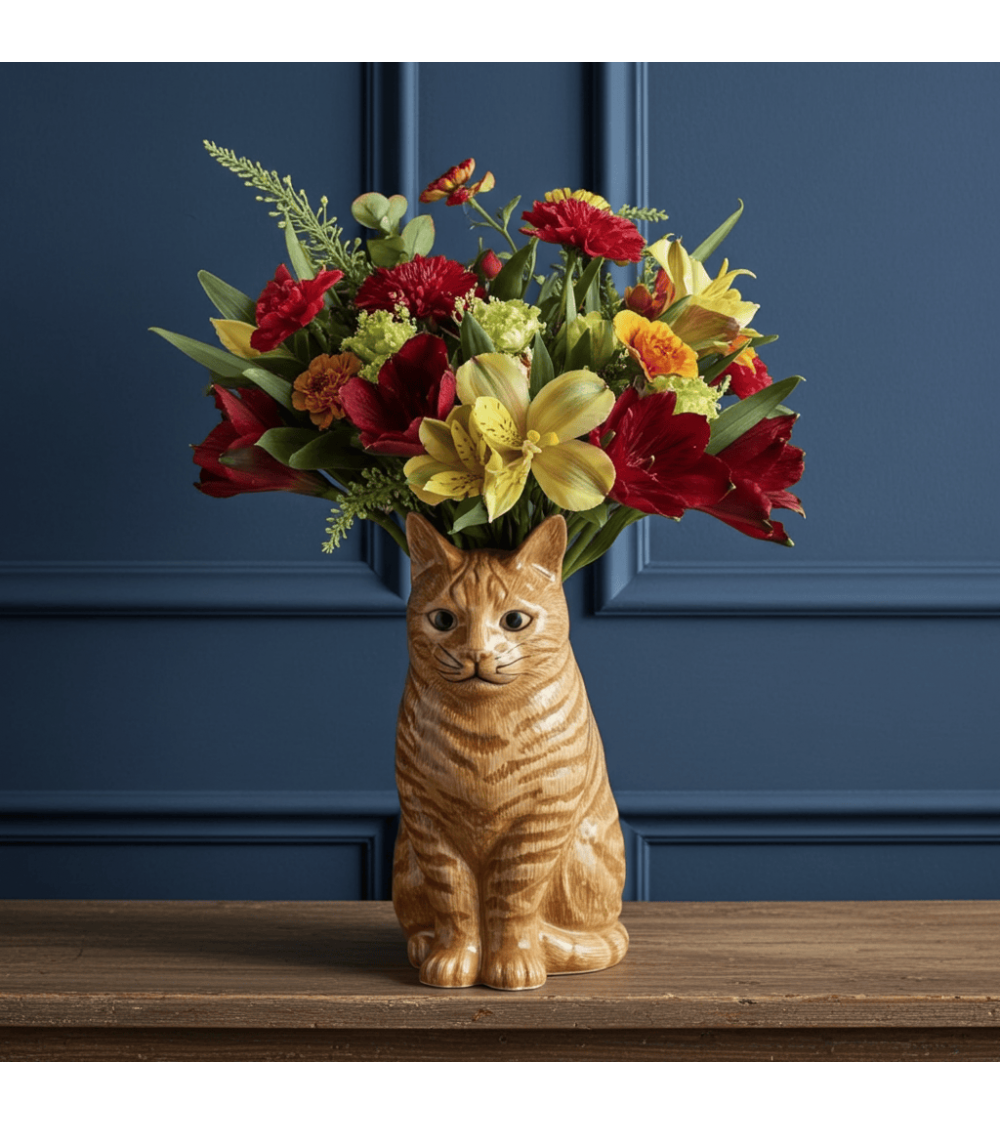 Große Blume Vase - Vincent die rote Katze Quail Ceramics vasen deko blumenvase blume vase design dekoration spezielle schöne ...