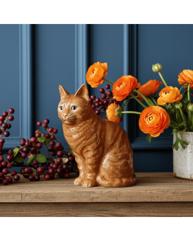 Small Flower Vase Ginger Cat - Vincent Quail Ceramics table flower living room vase kitatori switzerland