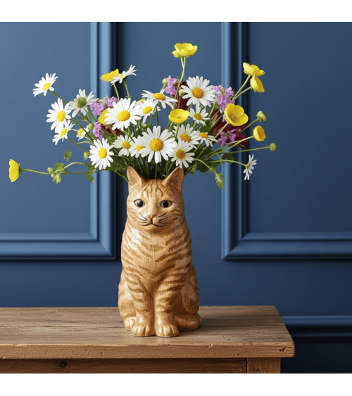 Kleine Vase rote Katze - Vincent Quail Ceramics vasen deko blumenvase blume vase design dekoration spezielle schöne kitatori ...