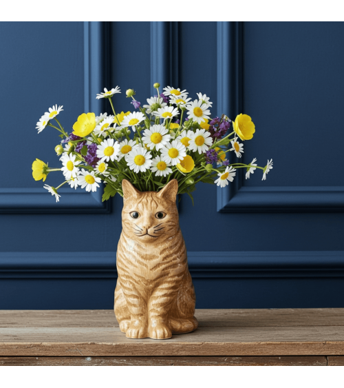 Small Flower Vase Ginger Cat - Vincent Quail Ceramics table flower living room vase kitatori switzerland