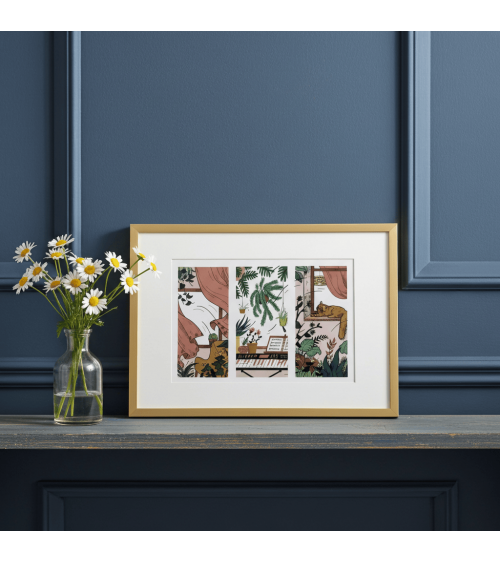 Le vent qui passe - Poster, Kunstdrucke, Wanddeko Olala by Pupa online bestellen shop store kunstdrucke kaufen wandposter art...