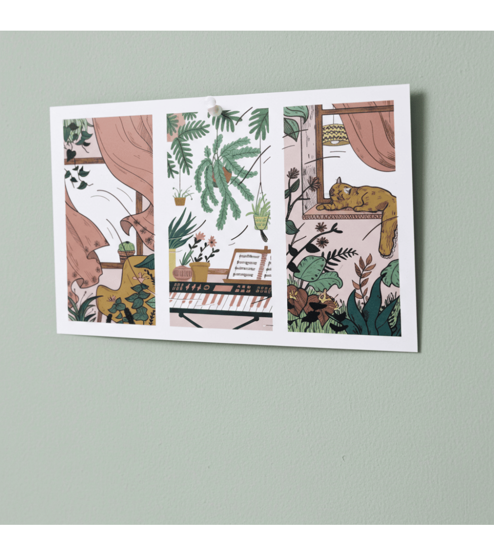 Le vent qui passe - Poster, decorazioni da parete Olala by Pupa decorativi per pareti