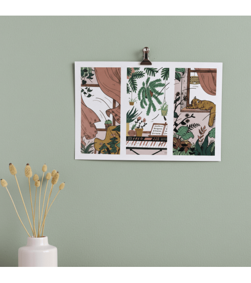 Le vent qui passe - A5 Poster, Print, wall art Olala by Pupa office poster art prints poster shop stores wallart art poster d...