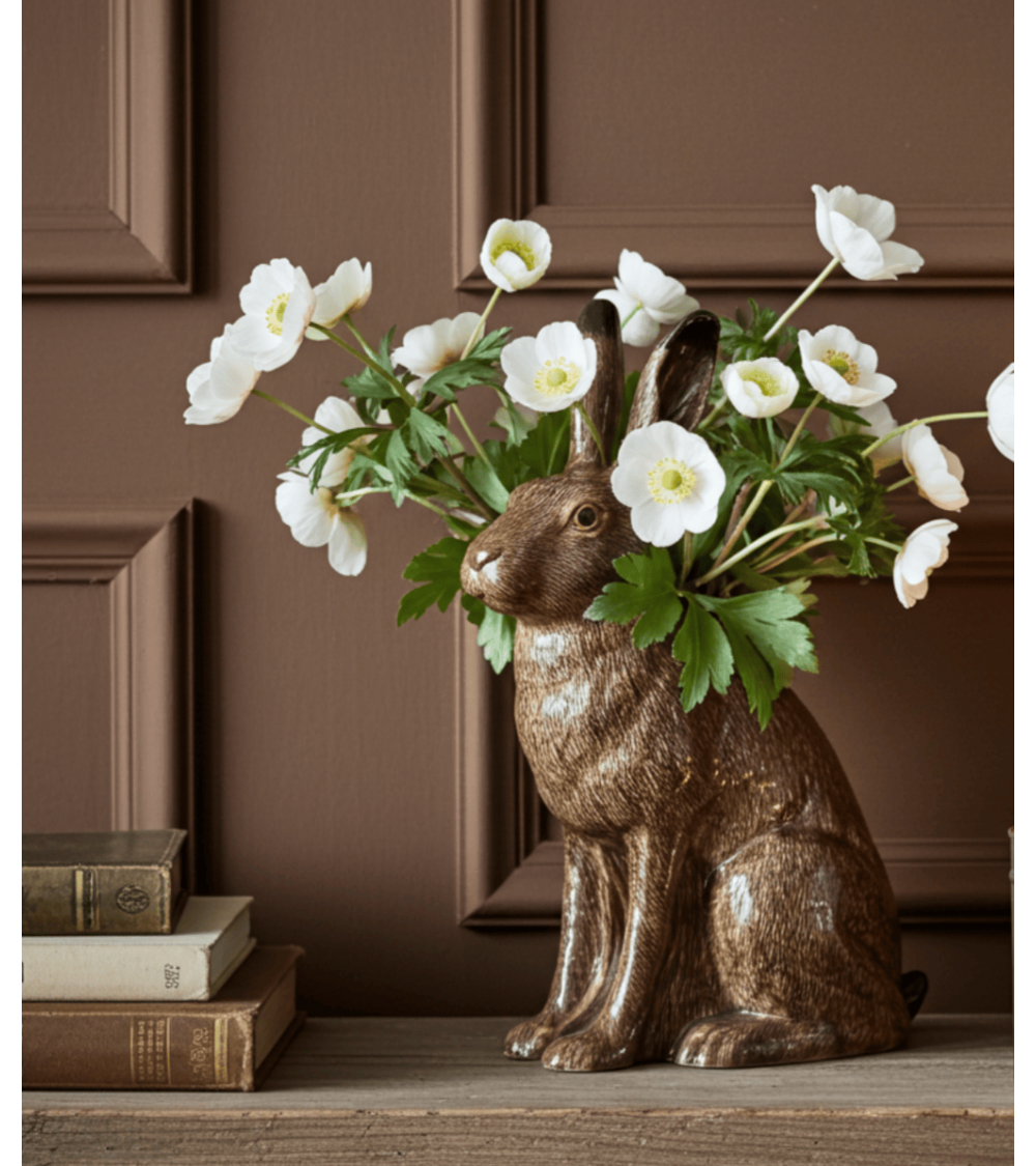 Lepre - Grande vaso per fiori Quail Ceramics vasi eleganti per interni per fiori decorativi design kitatori svizzera