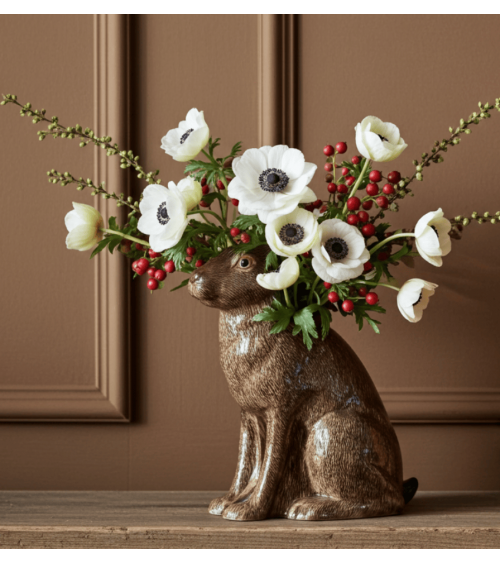 Lepre - Grande vaso per fiori Quail Ceramics vasi eleganti per interni per fiori decorativi design kitatori svizzera