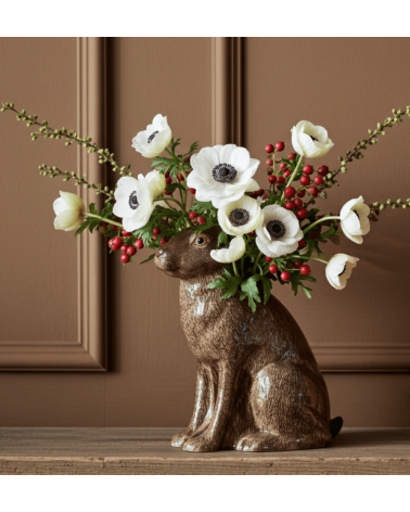 Lepre - Grande vaso per fiori Quail Ceramics vasi eleganti per interni per fiori decorativi design kitatori svizzera