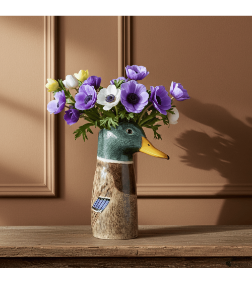 Large Flower Vase - Mallard duck Quail Ceramics table flower living room vase kitatori switzerland