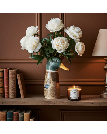 Large Flower Vase - Mallard duck Quail Ceramics table flower living room vase kitatori switzerland
