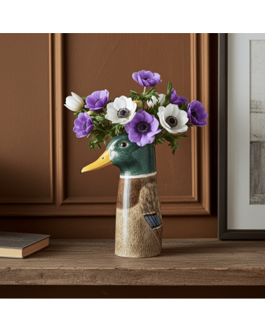 Large Flower Vase - Mallard duck Quail Ceramics table flower living room vase kitatori switzerland