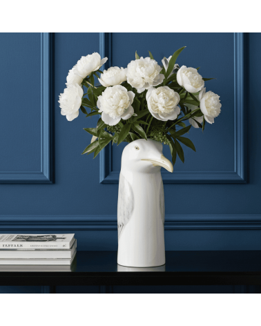 Goéland argenté - Grand vase à fleurs Quail Ceramics design fleur décoratif original kitatori suisse