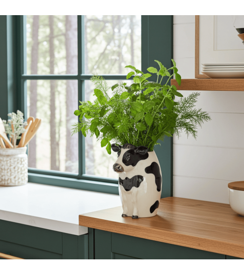 Holstein Kuh - Blumenvase, Grosse Vase Quail Ceramics vasen deko blumenvase blume vase design dekoration spezielle schöne kit...