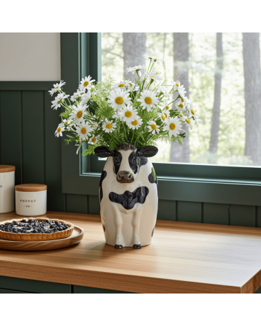 Holstein Kuh - Blumenvase, Grosse Vase Quail Ceramics vasen deko blumenvase blume vase design dekoration spezielle schöne kit...