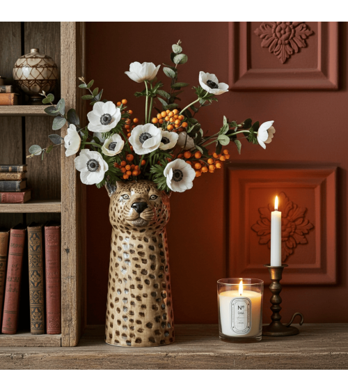 Grande vaso per fiori - Leopardo Quail Ceramics vasi eleganti per interni per fiori decorativi design kitatori svizzera