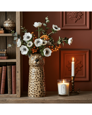 Grande vaso per fiori - Leopardo Quail Ceramics vasi eleganti per interni per fiori decorativi design kitatori svizzera