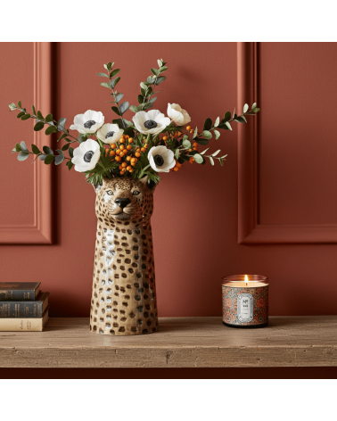 Grande vaso per fiori - Leopardo Quail Ceramics vasi eleganti per interni per fiori decorativi design kitatori svizzera