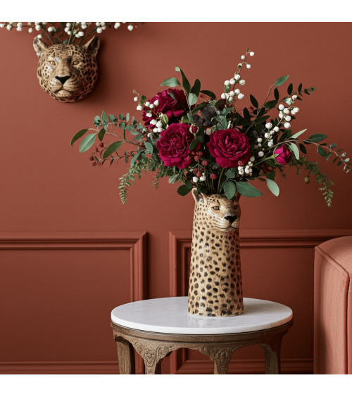 Grande vaso per fiori - Leopardo Quail Ceramics vasi eleganti per interni per fiori decorativi design kitatori svizzera