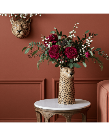 Grande vaso per fiori - Leopardo Quail Ceramics vasi eleganti per interni per fiori decorativi design kitatori svizzera
