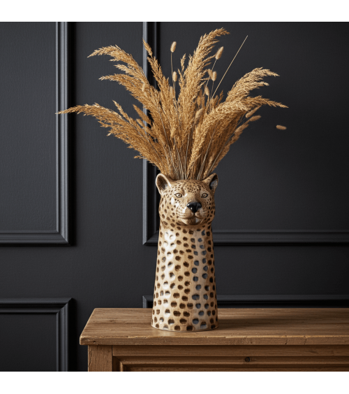 Grande vaso per fiori - Leopardo Quail Ceramics vasi eleganti per interni per fiori decorativi design kitatori svizzera