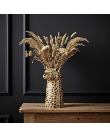 Grande vaso per fiori - Leopardo Quail Ceramics vasi eleganti per interni per fiori decorativi design kitatori svizzera