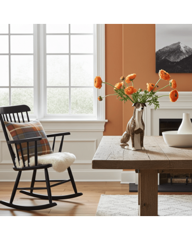 Vase à fleurs - Lévrier Quail Ceramics design fleur décoratif original kitatori suisse