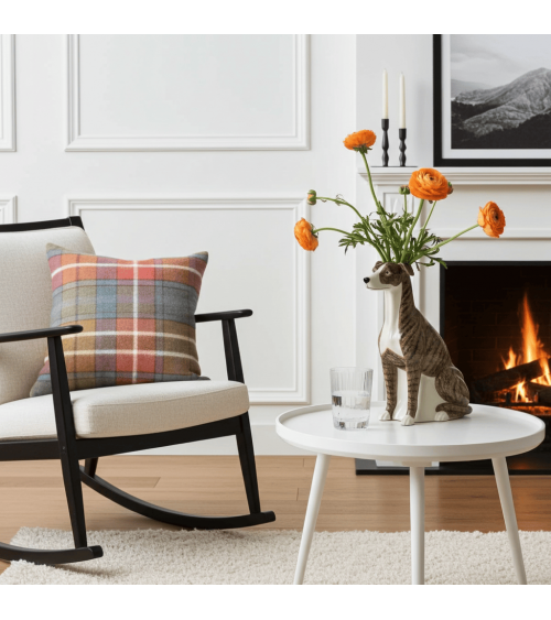 Vase à fleurs - Lévrier Quail Ceramics design fleur décoratif original kitatori suisse